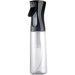 Continuous Spray Bottle – Ultra Fine Continuous Water Mister for Hairstyling, Cleaning, Plants & Skin Care (10.1 Ounce) (Black) Hand Plastic Tool
