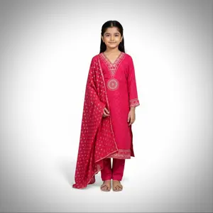 Rayon simple soft comfortable embroidery work withsoft banarsi dupatta perfect ethnic wear for Any Occasion, Available in different sizes Suit