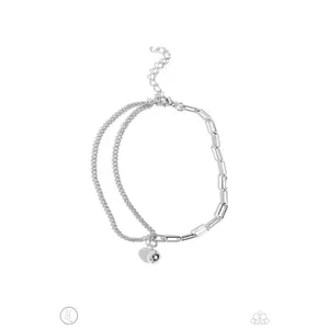 Solo Sojourn - Silver Chain Anklet - Paparazzi