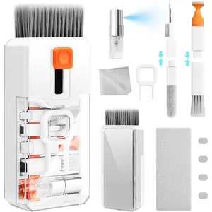 Keyboard Cleaning Kit Laptop Cleaner, 10-in-1 Computer Screen Cleaning Brush Tool, Multi-Function PC  Cleaner Kit Spray for iPad  Pro, Earbuds, Camera , All-in-one with