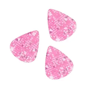 1" Bulk 50 Pc. Pink Sweet 16 Disco Ball Plastic Guitar Picks