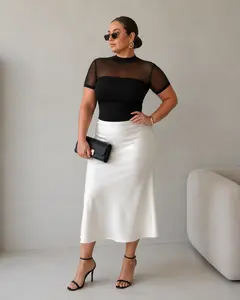 Women's Basic Black Short Sleeve Mesh Turtle Neck Bodysuit Ruched Sheer Slim Corset One Piece Leotard Elegant Spring Summer Casual Fitted Top Matching Cute Girl Shapewear