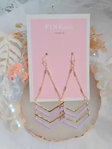 PINKme Pink Gold Arrow Dangle Earring-Cute and Lovely Style-Lightweight and Comfortable
