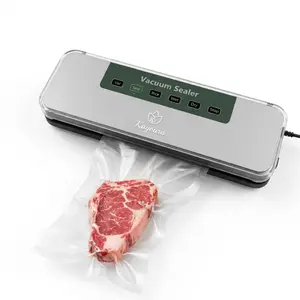 Kayoura Mini Electric Automatic Vacuum Sealing Machine with Built-In Cutter - Low Noise Food Sealer for Kitchen Storage & Meal Prep, Overheating Protection, 1.0L Capacity, Compact Design portable air sealer sous vide machine meal prep containers bag heat
