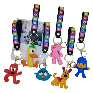 3pcs Anime Keychain Pendant Figure Doll Toy Cute Cool Cartoon Doll Toy Model Figure Decoration Keyring Birthday Gift wholesale