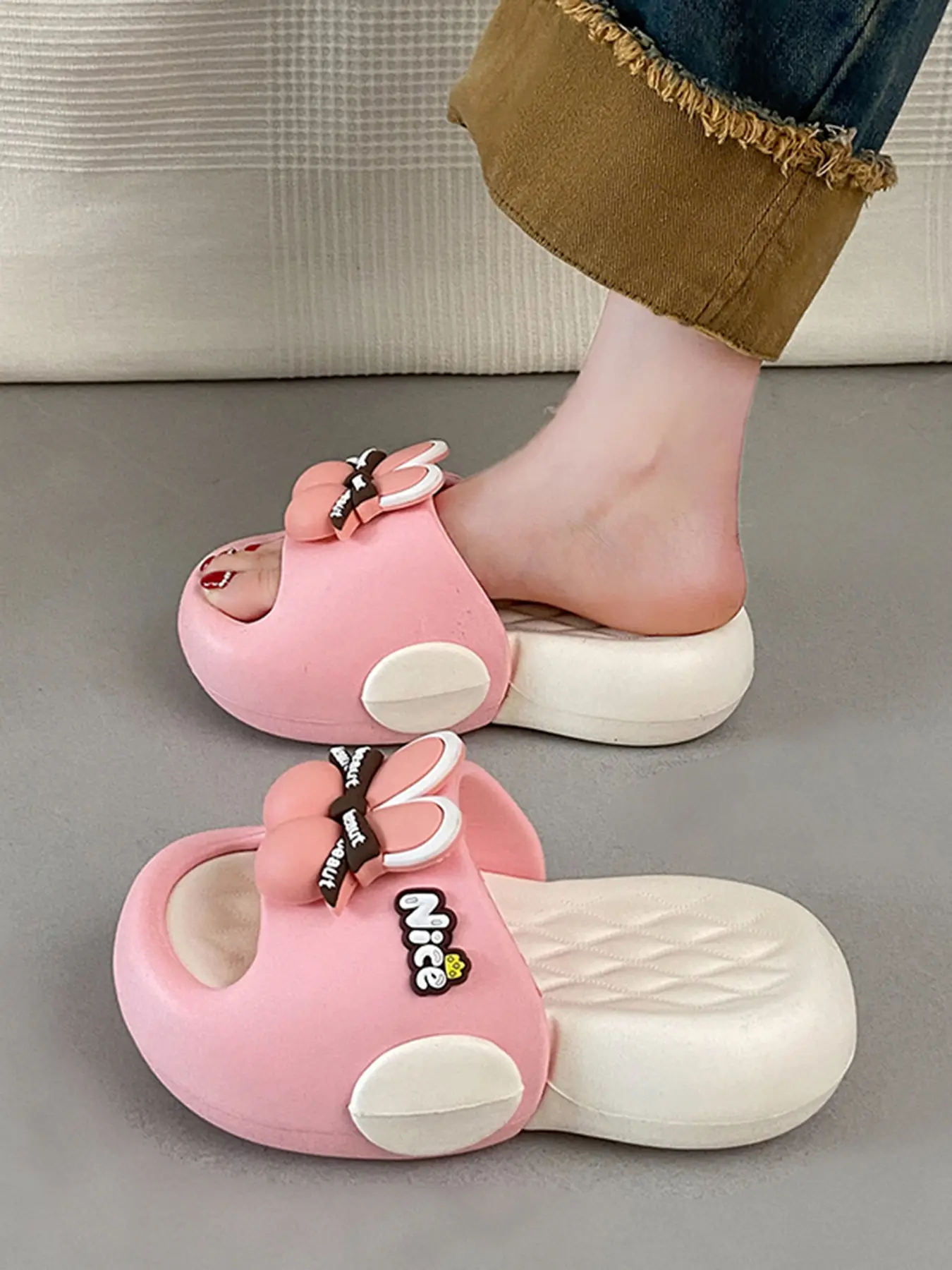 2026 Summer Women's Platform Height-increasing EVA Sandals/Slippers, Non-slip, Soft, Comfortable, and Durable, Stylish, Cute, and Simple Design, Suitable for All Occasions Including Home, Outings, and Beach Vacations.