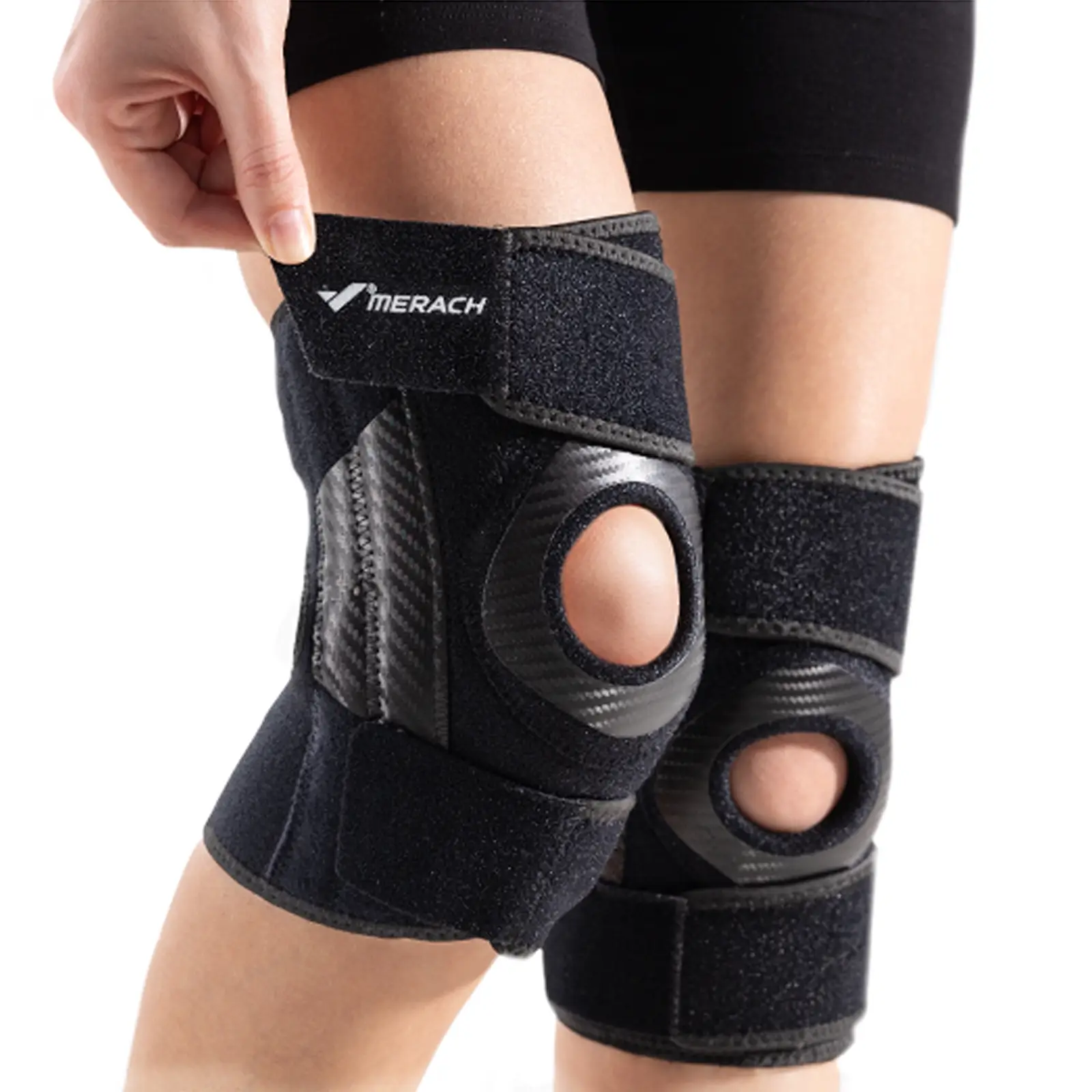 MERACH Patellar knee brace for knee pain, adjustable patellar tendon stabilization strap for jumper knee, tendinitis, basketball, running, hiking, vol