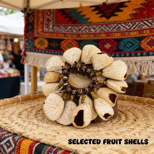 Natural Pangi (Pinji) Seed-Shell Hand Rattle – Handmade Percussion Shaker for Stress Relief, Mindful Practices & Self-Care – Unique Gift for Wellness Enthusiasts