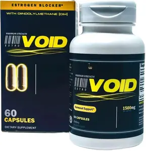 VH Nutrition ESTROVOID for Men | 1500mg Max Strength Natural | DIM Longjack Ashwagandha Eleuthero Cordyceps Rhodiola & Panax Ginseng | Dietary Healthcare Supplement | 60 Capsules