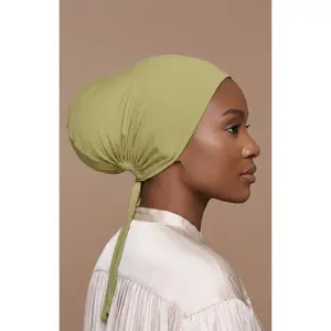 Olive Noir Silk-Lined Undercap