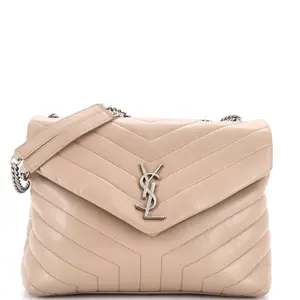 Pre-owned Yves Saint Laurent Leather Shoulder Bags Saint Laurent Loulou Shoulder Bag Matelasse Chevron Medium by Rebag