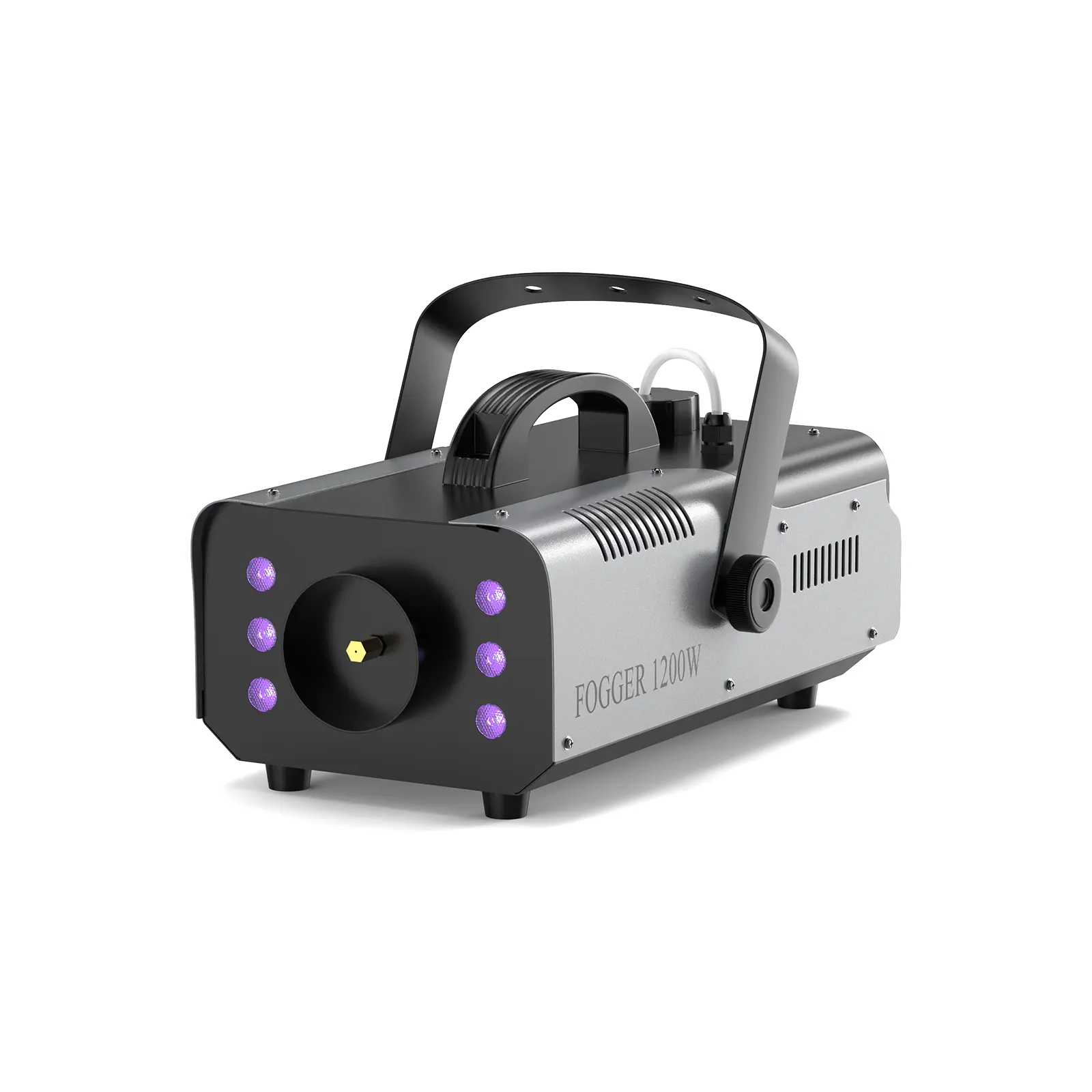 UKING 1200W Fog Machine with RGB 6 LED Lights Colorful smoke effect machine for stage lighting Halloween events DJs nightclubs and weddings
