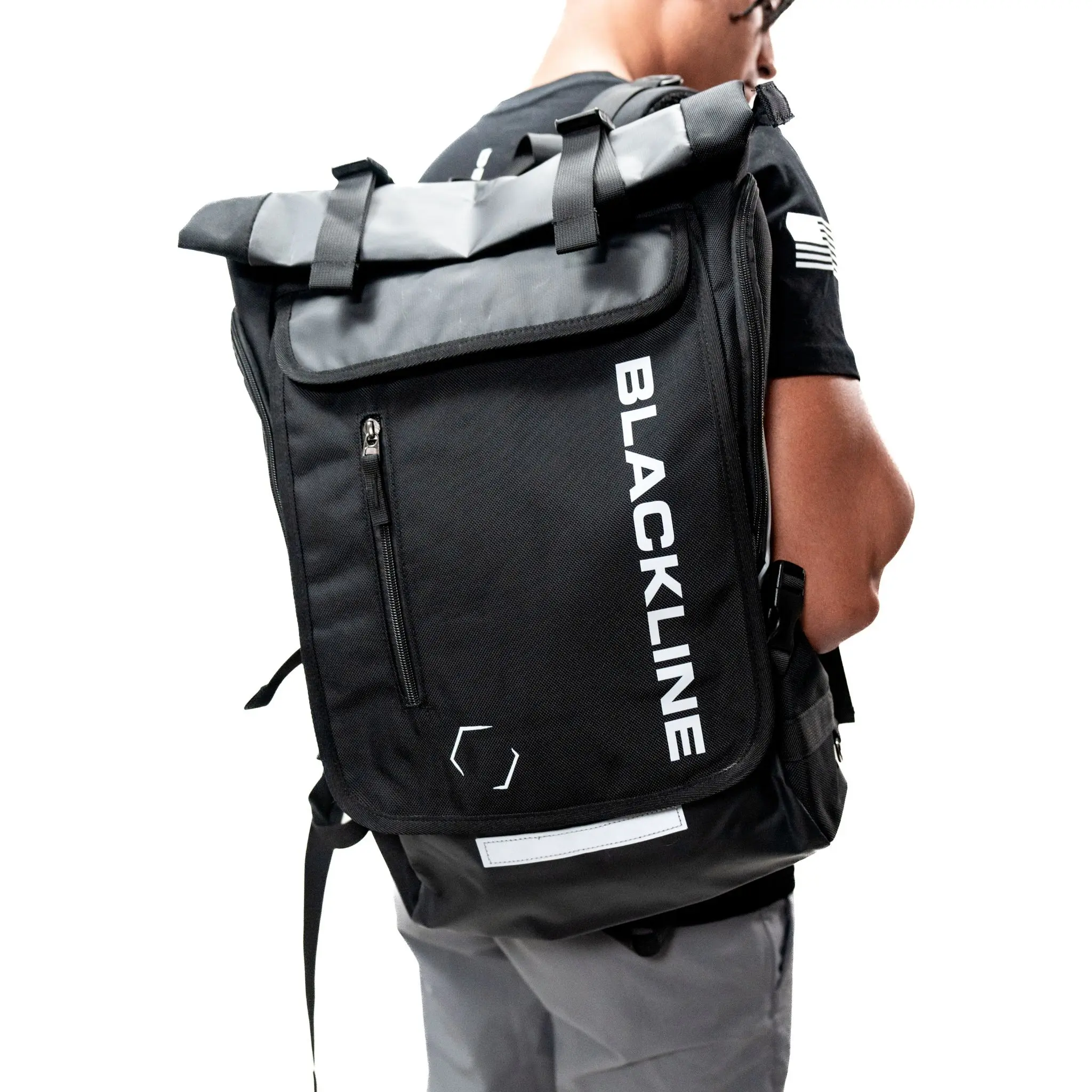 BLACKLINE Essential Backpack: Sleek, Minimalist Design with Premium Materials, Laptop Compartment, Smart Organization, and Water-Resistant Protection.
