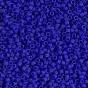 Cobalt Blue Opaque Matte 11/0 Delica Seed Beads || DB-0756