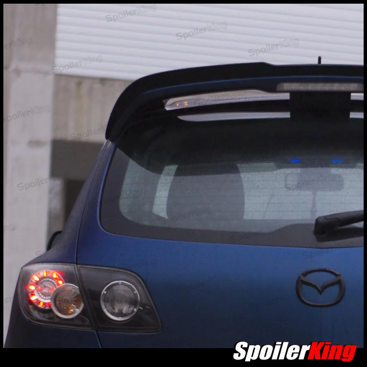 MazdaSpeed3 5dr Hatchback 2007-2009 Factory Spoiler Extension w/ Center Cut (284KC)