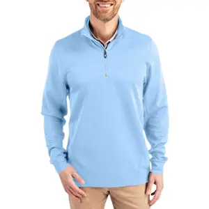 Cutter & Buck Traverse Stretch Eco Quarter Zip Mens Pullover