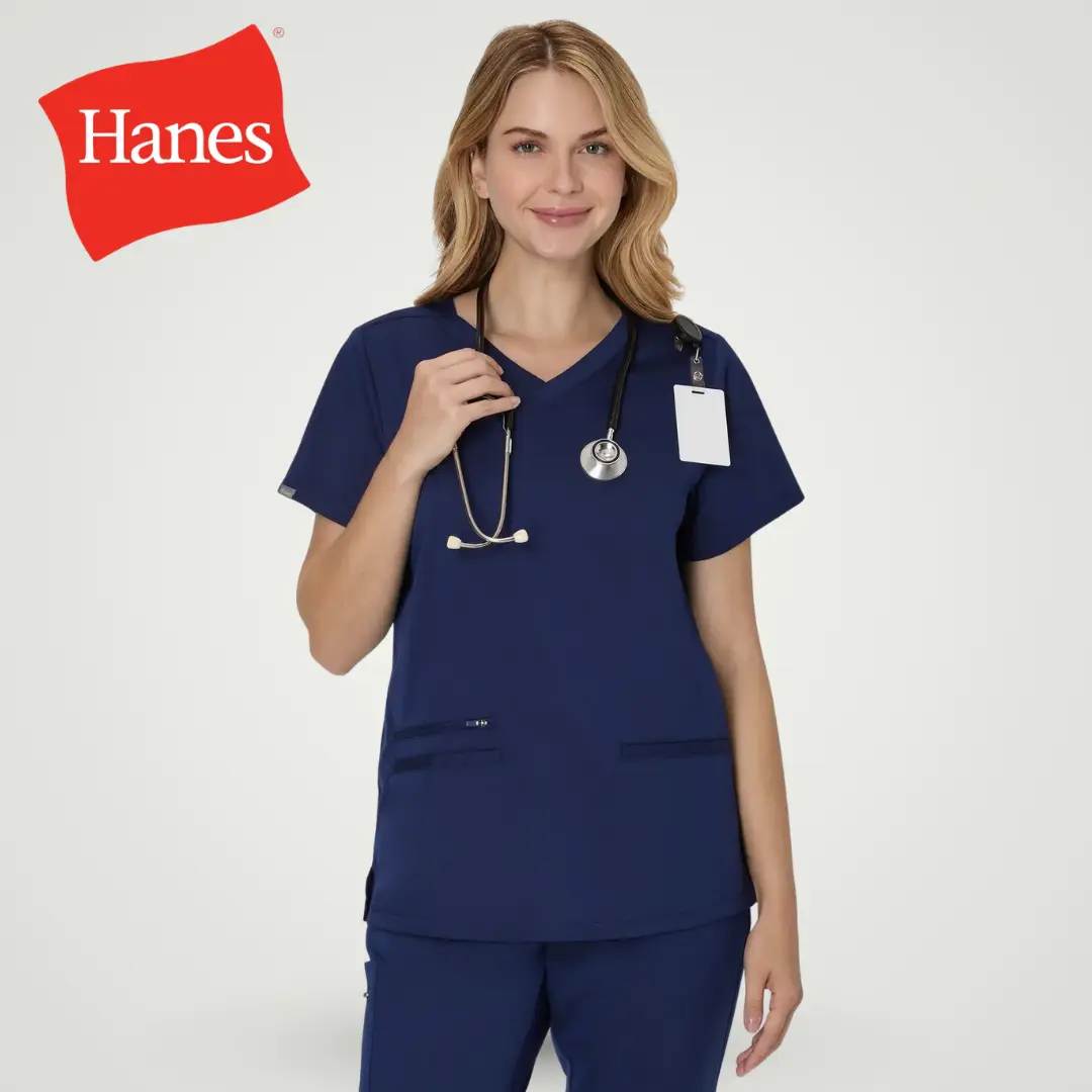 Hanes Premium Scrubs Women's 3-Pocket Scrub Top Hanes Premium Scrubs Women's 3-Pocket Scrub Top