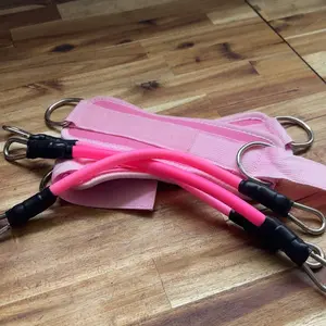 Ankle Resistance Bands with Cuffs, 1 Set Ankle Bands for Leg and Glute Workouts, Booty Workout Equipment for Kickbacks and Hip Fitness Training, Glutes Exercise Equipment