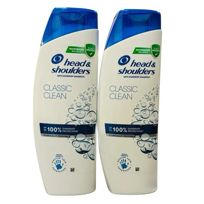Head and Shoulders Classic Clean Anti-Dandruff Shampoo, 400 ml , 2 Pack Conditioner Haircare