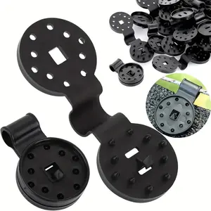 2026 New Model: 50-Pack Black Universal Shade Net Clips — Heavy-Duty Locking Fasteners for Shade Sails, Tarps, Pergolas, and Fences