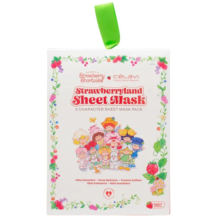 CELAVI X STRAWBERRY-LAND 5PK face mask