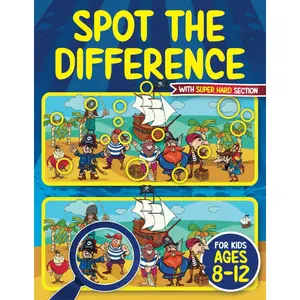 Spot the Difference Book for Kids ages 8-12: Seek and Find Hidden Picture Activity Book for 8, 9, 10, 11 and 12 Year Old Children | Includes SUPER HARD Bonus Section (Spot the Differences for Kids) Paperback – November 26, 2023
