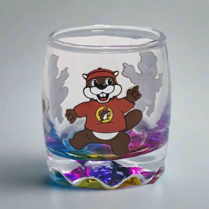 Buc-ee's Rainbow Shot Glass - 1.5 Ounce Capacity, Durable Material, Vibrant Gradient Colors, Perfect for Spirits Measurement & Everyday Use, Drinkware