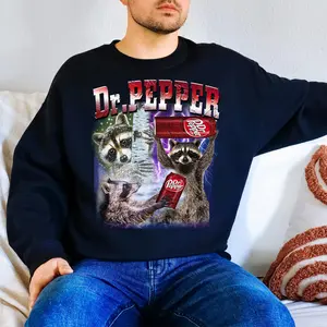 Vintage Raccoons Dr Pepper Shirt, Retro Dr Pepper Bootleg Sweatshirt, Gift for Dr Pepper Lover