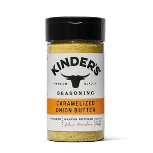 Kinder's Caramelized Onion Butter Seasoning 6.2 oz - Rich Savory Flavor for Versatile Cooking - Quality Ingredients - Spice