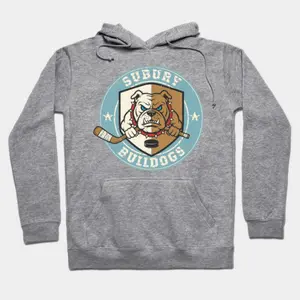 SUDBURY - blue BULLDOGS hockey vintage classic Hoodie