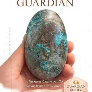 OCEAN GUARDIAN EMPIRE MODE  Lela’s GemStoneZ — Guardian Series Drop  ⸻   Official Collection Placement  Guardian Series Tier: Mini Premium Guardian Weight: 0.18 lbs (≈82g) Material: Silicified Chrysocolla in Quartz