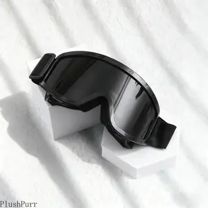 Unisex One-Piece Large-Frame Ski Goggles: Day-Night Versatile Lens, Padded Windproof Fit for Skiing/Snowboarding, High-Definition Anti-Fog Shades for Mountaineering & Winter Adventures