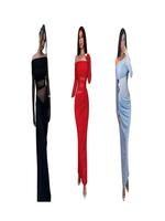 Black*1 pc+Red*1 pc+Light Blue*1 pc
