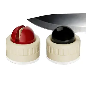 Knife Sharpener | 3-Stage Portable Rapid Sharpener (with Non-Slip Suction Base) | for Kitchen Knives, Scissors, Axes & Outdoor Tools | Professional Sharpening Stone System – Multi-Functional & Easy to Use