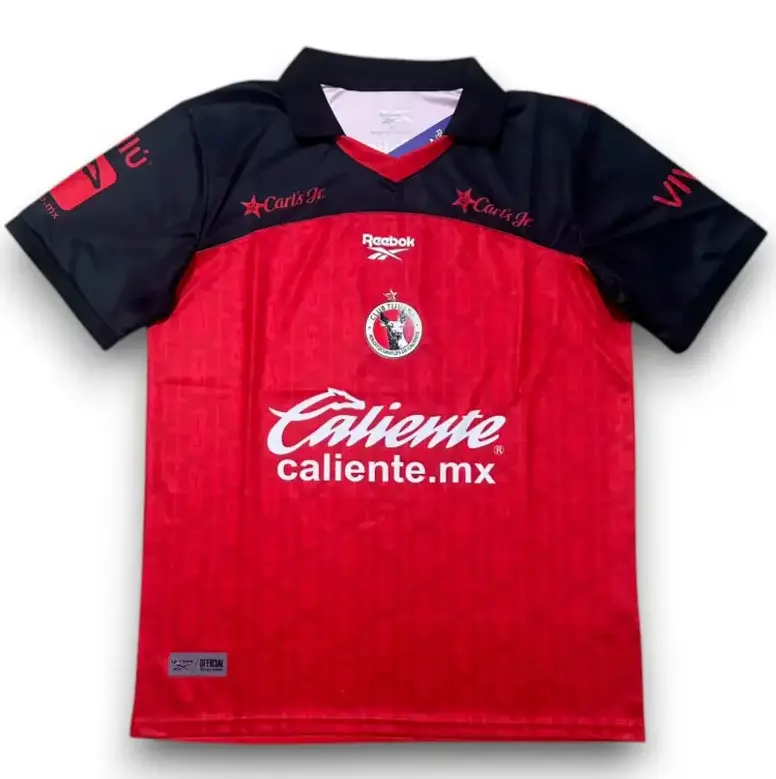 Club Tijuana 2026-2027 Home Jersey – Men's Liga MX Soccer Shirt, Red Football Fan Jersey, Match Day Apparel, Xolos Supporter Gear