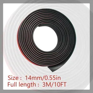 10FT Car T-Shaped Seal Strip,High Quality Adhesive Backing,Suit for Front Rear Windshield,Trunk,Engine Cover, Automotive Door Sealing,Strip Sunroof Seal