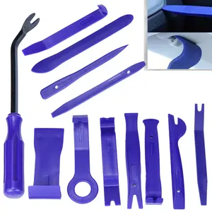 12pcs Auto Trim Removal Tool Kit, Car Panel Door Window Tools Kit, No Scratch Auto Clip Fastener Remover Pry Set for Auto Trim Fastener Removal-Interior Trim, Automotive Repair Tools