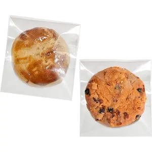 Clear Self Sealing Cookie Bags, 4x6 Inch 100 Pack Resealable Cellophane Bags for  and Gifts