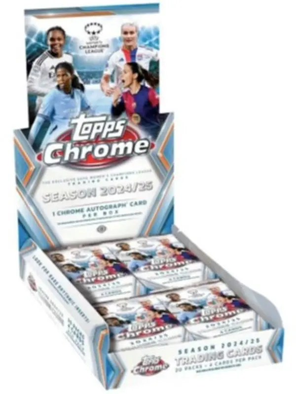 2024/2025 Topps Chrome UEFA Women's Champions League Soccer Cards Sports Trading Cards