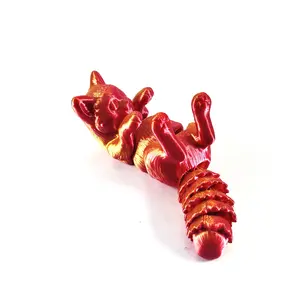 3D Printed Articulating Kitten - Home Decor Ornaments