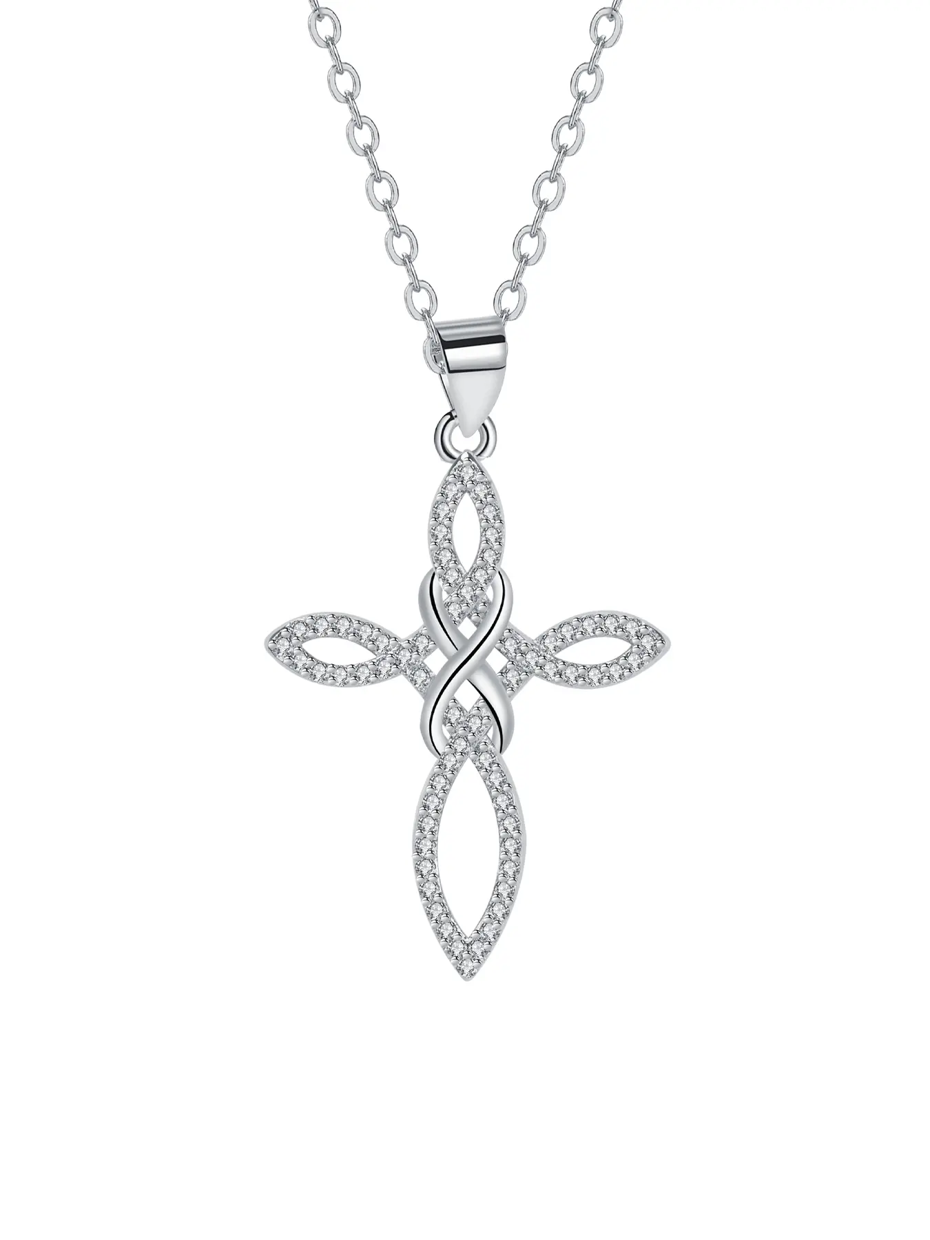Celtic Knot Cross Necklace for Women, Religious Infinity Irish Celtics Necklace, Christmas Birthday Gifts for Women Girls
