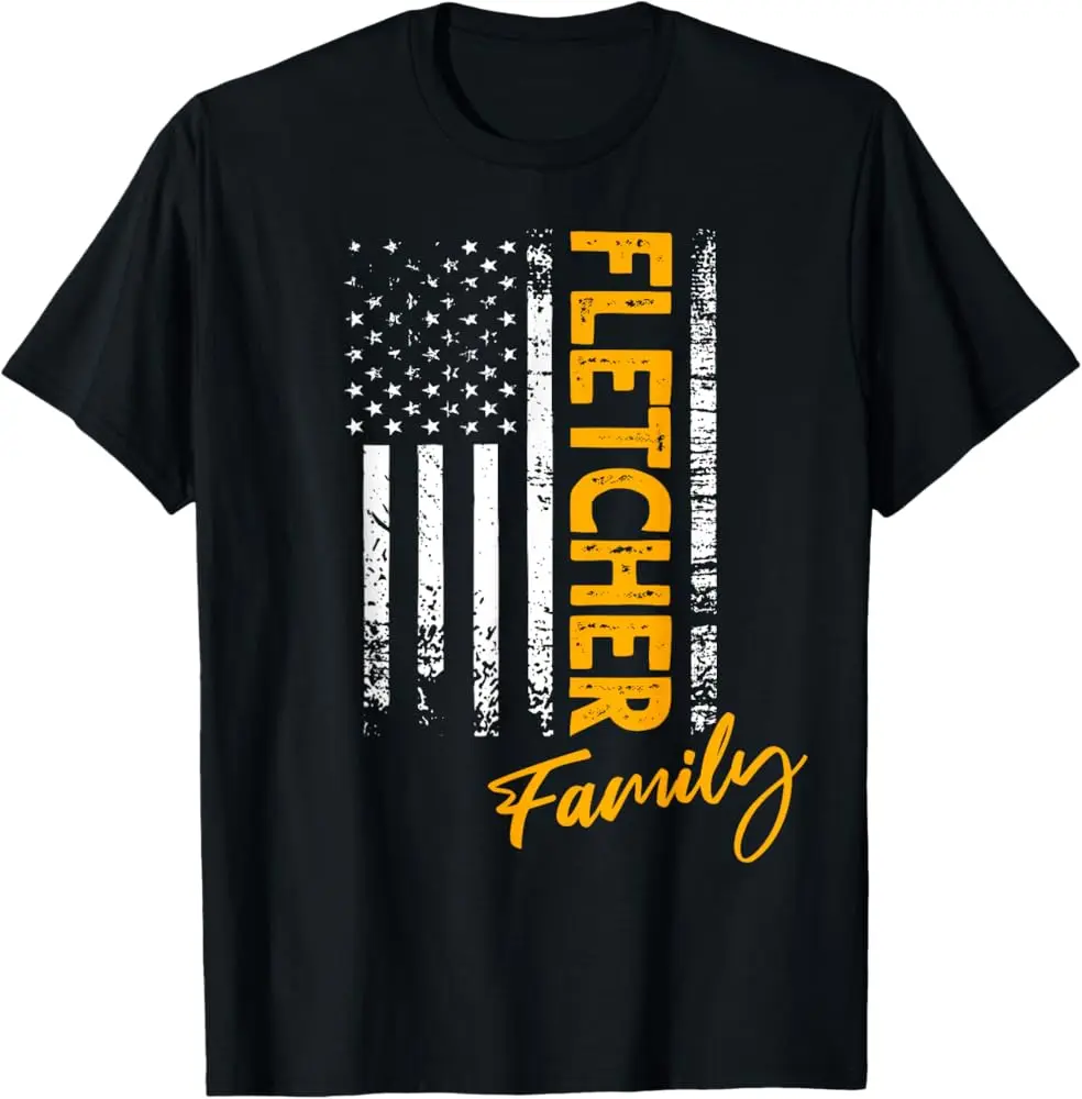 Fletcher Surname American Fletcher Last Name Fletcher T-Shirt