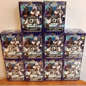 Optic Football Trading Cards 24-Pack Box Set - Official NFL Collectible Cards for Sports Enthusiasts
