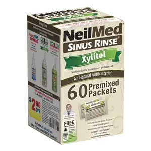 NeilMed Sinus Rinse Premixed Refill Packets With Xylitol, 60ct