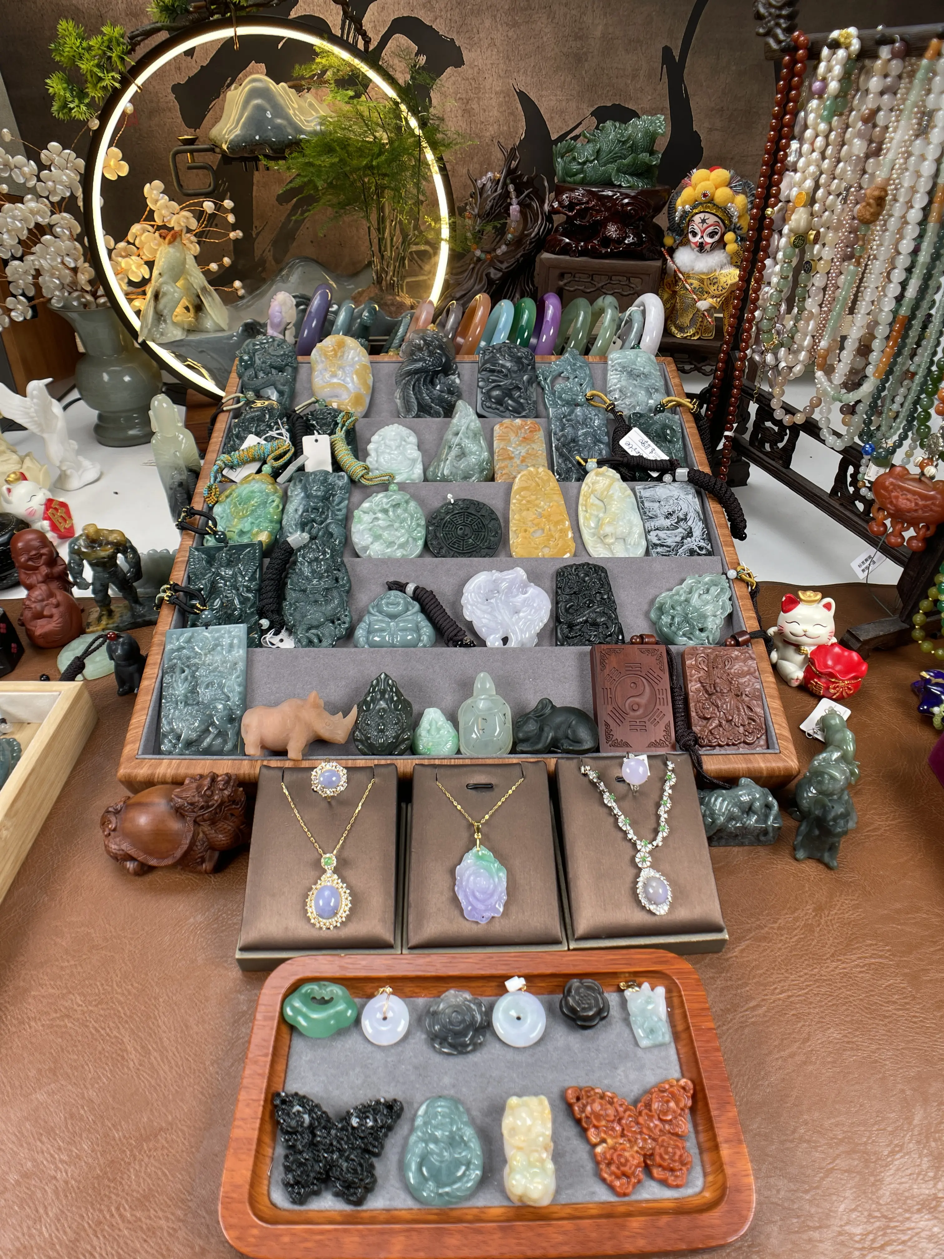 【live order】Original Natural Carved Agate Jade Bracelet Pendant for Live order
