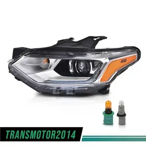 Fit For 2018-2021 Chevy Traverse Chrome HID/Xenon Headlights Left Side w/LED DRL