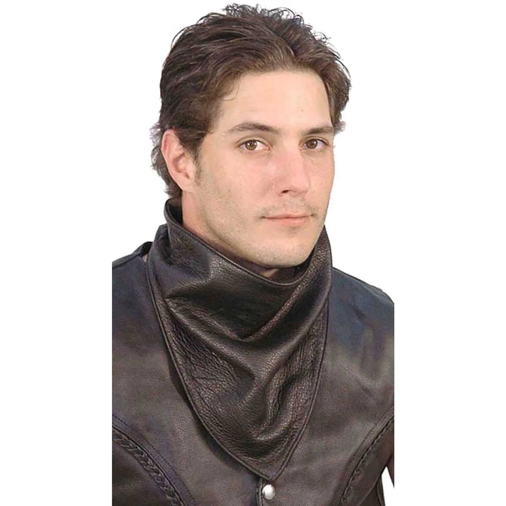 Fleece Lined Ultra Premium Leather Scarf #A4SCARF