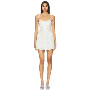 For Love & Lemons Kiela Mini Dress in Yellow