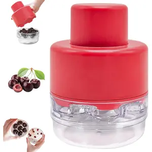 7-in-1 7 Holes Push Type Cherry Pitter Quick Portable Cherry Seed Remover Corer Pitting Tool for Kitchen
