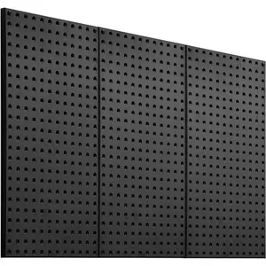 VEVOR Metal Pegboard Panels, 24x 12 Pegboard, 4 Panels, Heavy Duty Steel Peg Board Wall Organizer, for Living Room Garage Tool Storage Workbench Office Organization Craft Room Kitchen Home, BlackVEVOR Super Brand Day
